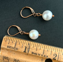 Load image into Gallery viewer, White Pearl Earrings
