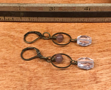 Load image into Gallery viewer, Faceted Quartz Earrings
